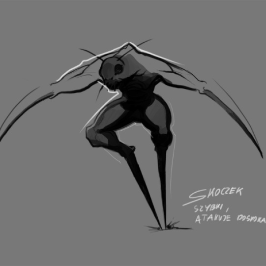Jumper - A human-insect hybrid, he likes to jump all over the place and harass his prey with hit and run tactics.